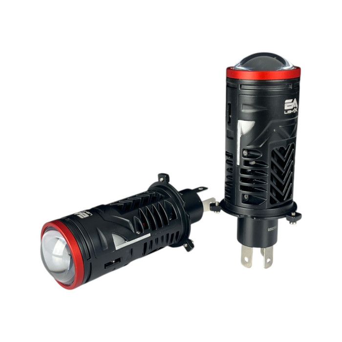 Светодиодные линзы H4 L13 Light X для ближнего/дальнего света (60/65 Вт, 12 000 лм, 5500 К, 9–16 В) (комплект из 2 шт.)