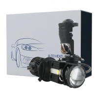 Светодиодные LED лампы H4 EA Light X M01S 130W 5000K 10000Lm 12V-24V линзованные мини би-лед кулер (комплект 2 шт.)