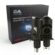 Світлодіодні LED лампи H4 EA Light X EG 001 50W/70W лінзовані бі-лед зі шторкою (комплект 2 шт.)