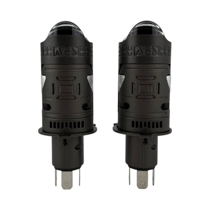 Світлодіодні LED лампи H4 EA Light X EG 001 50W/70W лінзовані бі-лед зі шторкою (комплект 2 шт.)