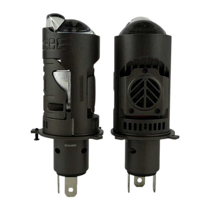 Світлодіодні LED лампи H4 EA Light X EG 001 50W/70W лінзовані бі-лед зі шторкою (комплект 2 шт.)