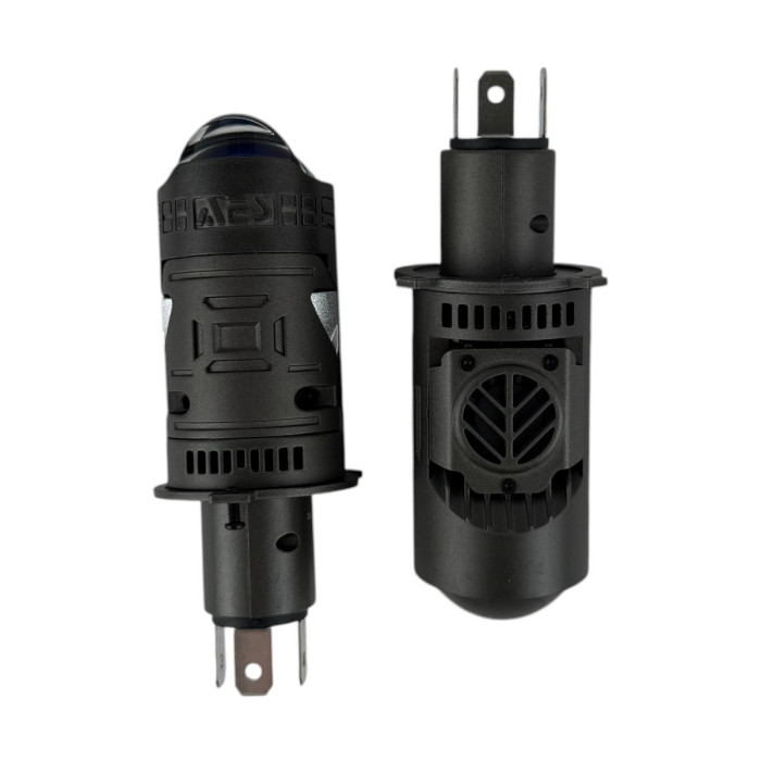 Світлодіодні LED лампи H4 EA Light X EG 001 50W/70W лінзовані бі-лед зі шторкою (комплект 2 шт.)