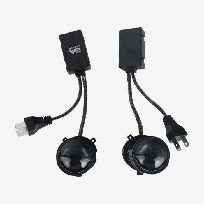 Світлодіодні LED лампи H4 EA Light X T89 70W/90W лінзовані бі-лед зі шторкою (комплект 2 шт.)
