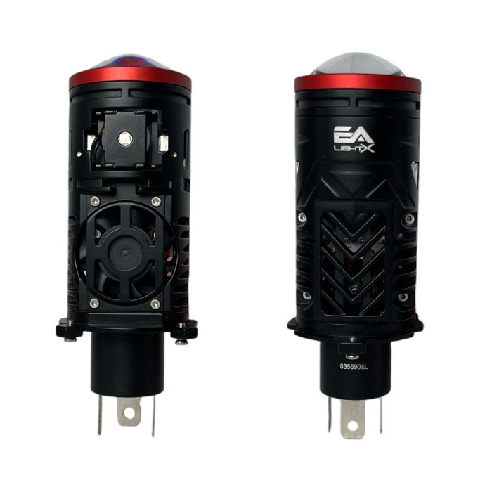 Светодиодные линзы H4 L13 Light X для ближнего/дальнего света (60/65 Вт, 12 000 лм, 5500 К, 9–16 В) (комплект из 2 шт.)