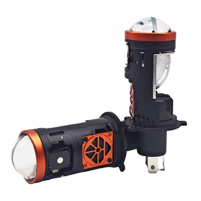 BI-LED мини линзы H4 Terra Y5 MT 40/55W магнитное отсечение, четкая СТГ, линзированная лампа 9-16V