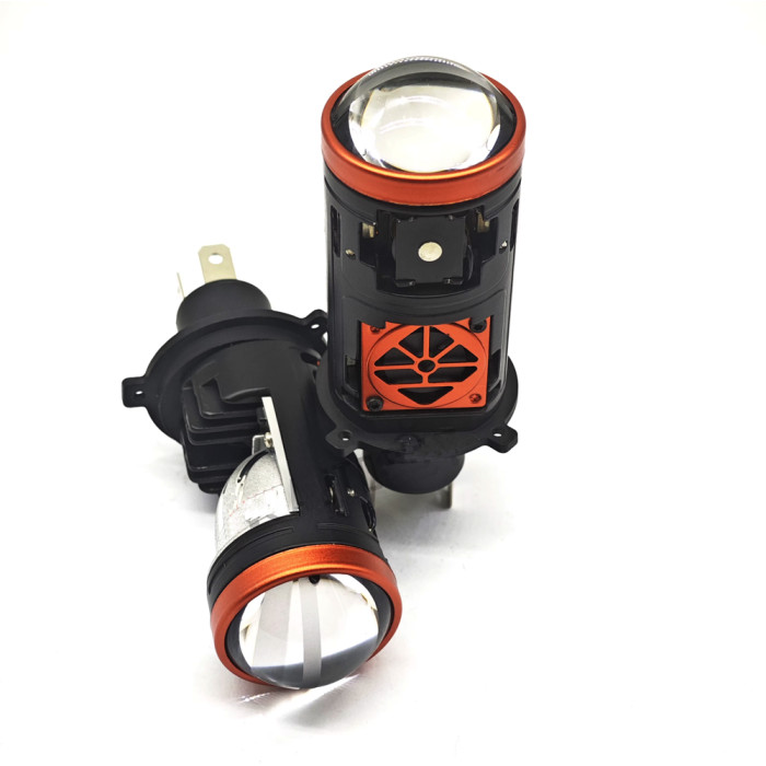 BI-LED мини линзы H4 Terra Y5 MT 40/55W магнитное отсечение, четкая СТГ, линзированная лампа 9-16V