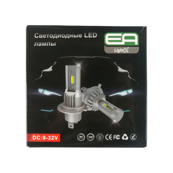 LED лампы H7 W1 EA light X 10000Lm 5000K светодиодные автомобильные для фар головного света 9-32V (2 шт.)
