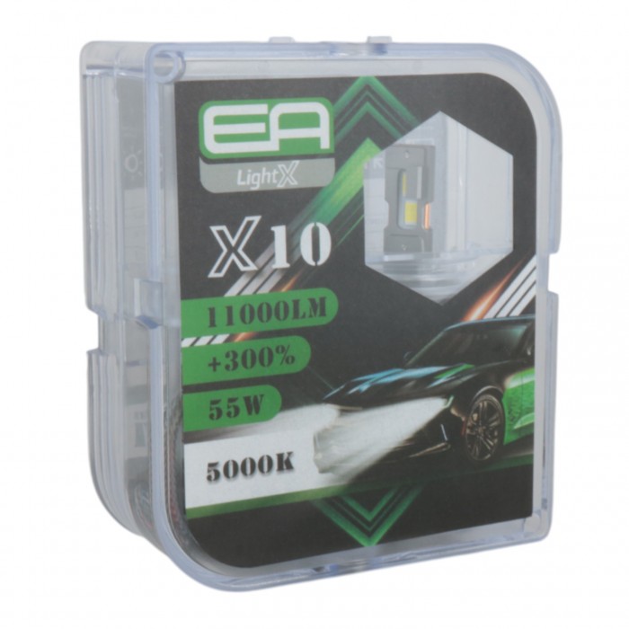 Світлодіодні лампи H11 EA Light X X10 11000Lm 5000K 12-24V 2 шт