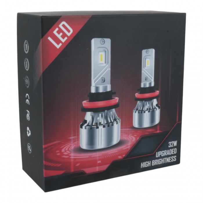 Світлодіодні лампи H11B EA Light X X10 11000Lm 5000K 12-24V 2 шт