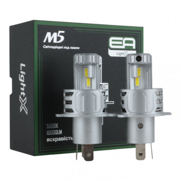 Світлодіодні лампи H4 EA Light X M5 10000Lm 5500K 12-24V 2 шт