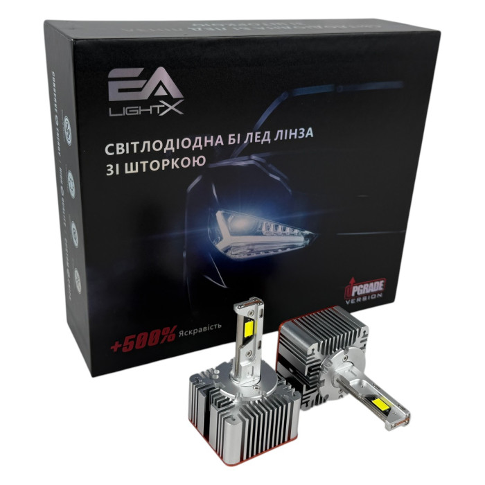 Світлодіодні лампи автомобільні D1S EA Light X G31 100W для заміни штатного ксенону з кулером (комплект 2 шт)