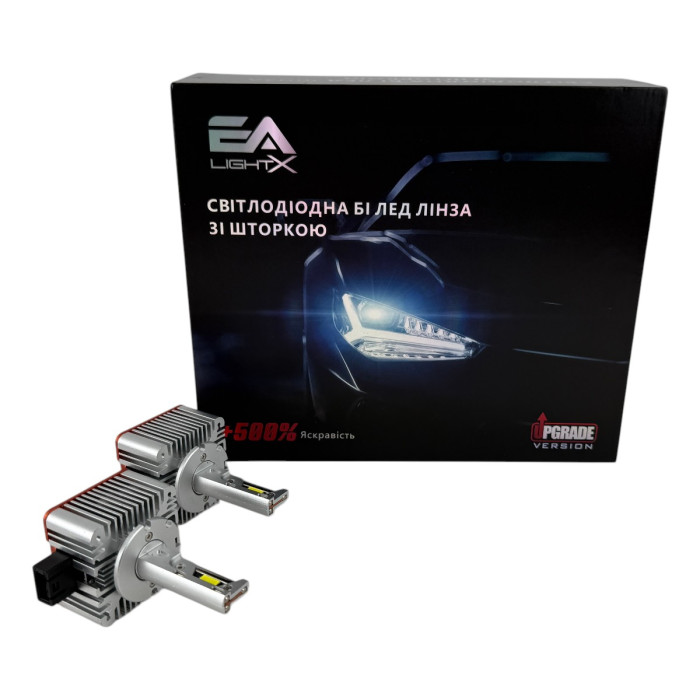 Світлодіодні лампи автомобільні D1S EA Light X G31 100W для заміни штатного ксенону з кулером (комплект 2 шт)