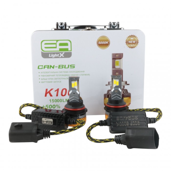 Светодиодные лампы 9007 EA Light X K100 15000Lm 5000K 9-32V 2 шт