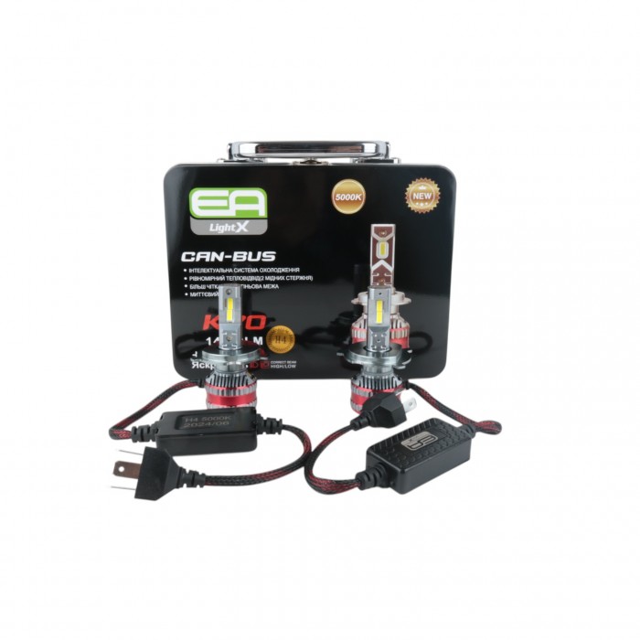 Светодиодные лампы H4 EA Light X K70 14000Lm 6000K 9-32V 2 шт