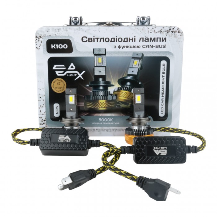Светодиодные лампы H7 EA Light X K100 15000Lm 5000K 9-32V 2 шт