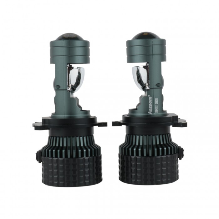 Светодиодные линзы H4 Aozoom 80W 15000Lm 6000K 9-32V 2 шт