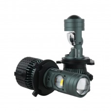 Светодиодные линзы H4 Aozoom 80W 15000Lm 6000K 9-32V 2 шт