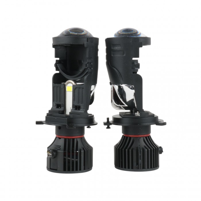 Светодиодные линзы H4 EA Light X M01S ближний/дальний 130W 10000Lm 5000K 12-24V 2 шт