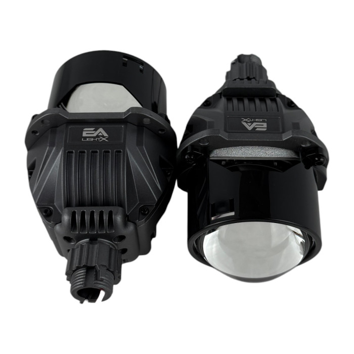 Bi-LED линзы 2.5" X7 EA Light X 58/68W 6000K двойной рефлектор ближний/дальний свет (2 шт.) (03627)