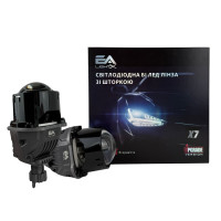 Bi-LED линзы 2.5" X7 EA Light X 58/68W 6000K двойной рефлектор ближний/дальний свет (2 шт.) (03627)