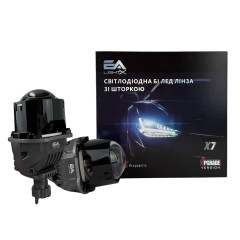 Бі-лед лінзи в фари EA Light X X7 2.5" 6000K (58W/68W) подвійний рефлектор
