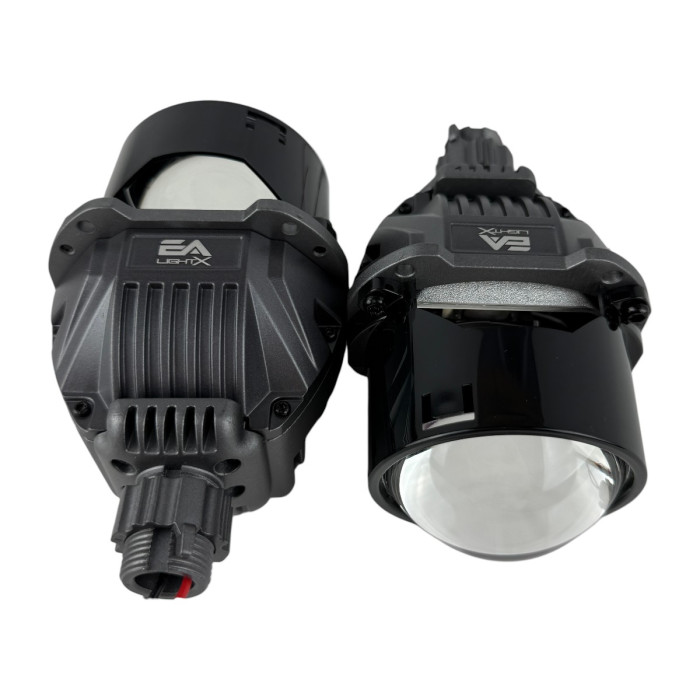 Bi-LED линзы 2.5" X7 EA Light X 58/68W 6000K двойной рефлектор ближний/дальний свет (2 шт.) (03627)