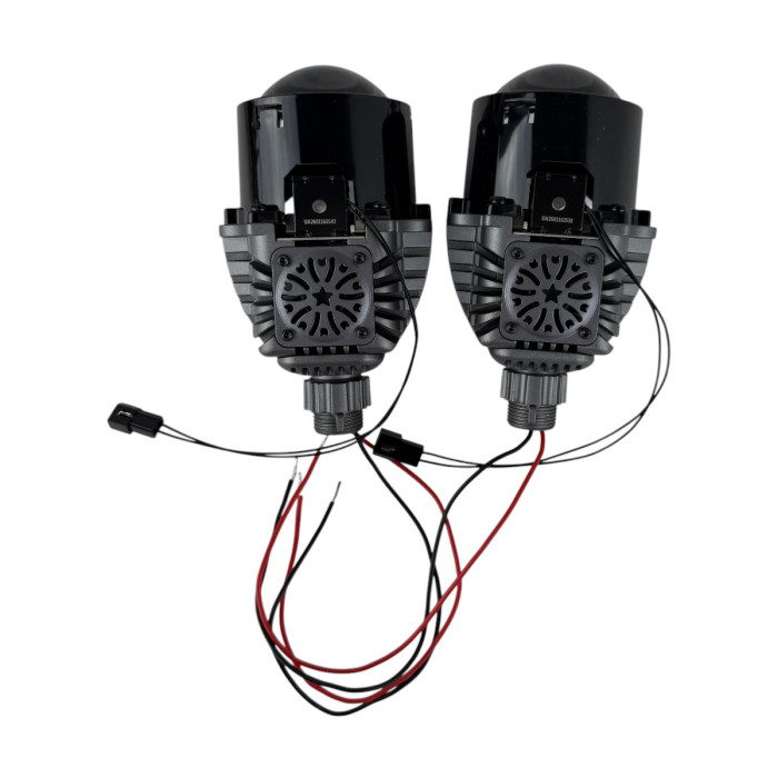 Bi-LED линзы 2.5" X7 EA Light X 58/68W 6000K двойной рефлектор ближний/дальний свет (2 шт.) (03627)