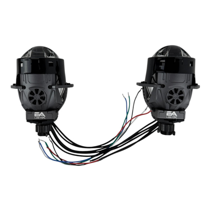 Bi-LED линзы 3.0" X9 EA Light X 55/95W 6000K двойной рефлектор ближний/дальний свет (2 шт.) (03629)