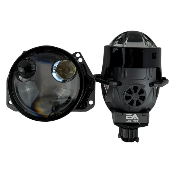 Bi-LED линзы 3.0" X9 EA Light X 55/95W 6000K двойной рефлектор ближний/дальний свет (2 шт.) (03629)