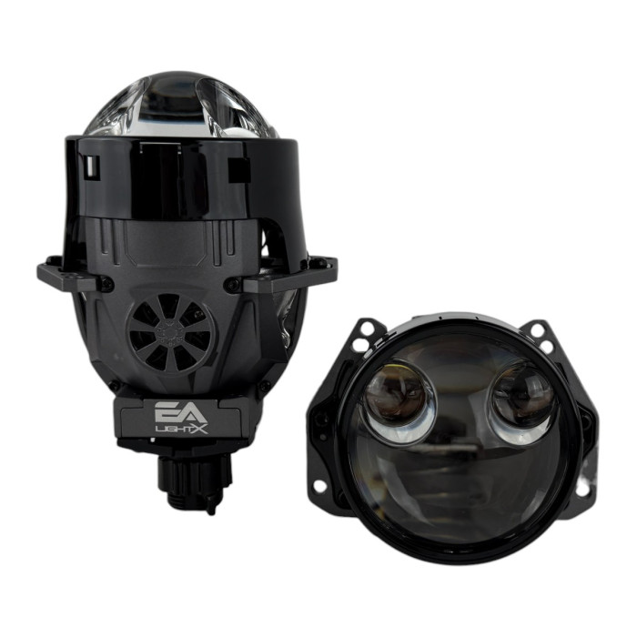 Bi-LED линзы 3.0" X9 EA Light X 55/95W 6000K двойной рефлектор ближний/дальний свет (2 шт.) (03629)