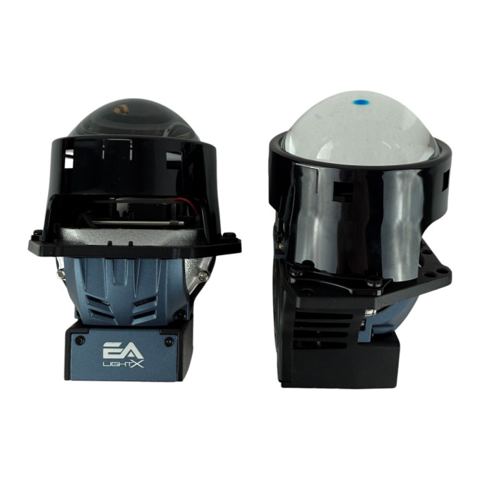 Bi-LED линзы EA Light X X10 3.0" Blue Lens (Двойной рефлектор, 72/82W, 6000K)