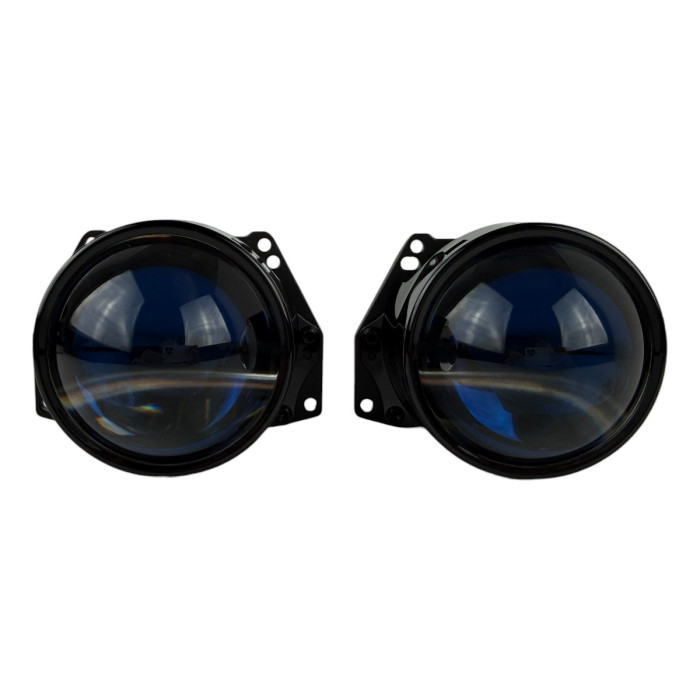 Bi-LED линзы EA Light X X10 3.0" Blue Lens (Двойной рефлектор, 72/82W, 6000K)