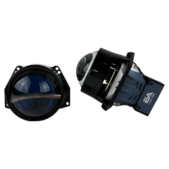 Bi-LED линзы EA Light X X10 3.0" Blue Lens (Двойной рефлектор, 72/82W, 6000K)