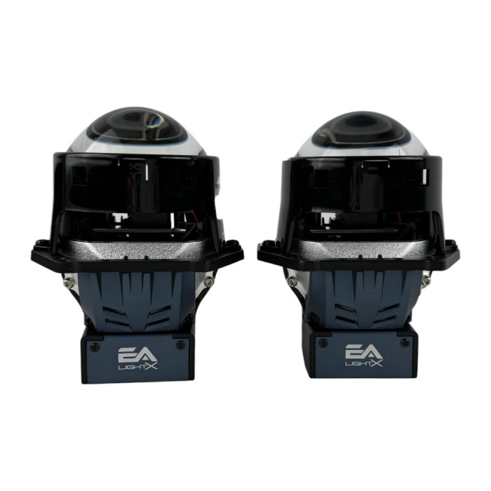 Bi-LED линзы EA Light X X10 3.0" Blue Lens (Двойной рефлектор, 72/82W, 6000K)