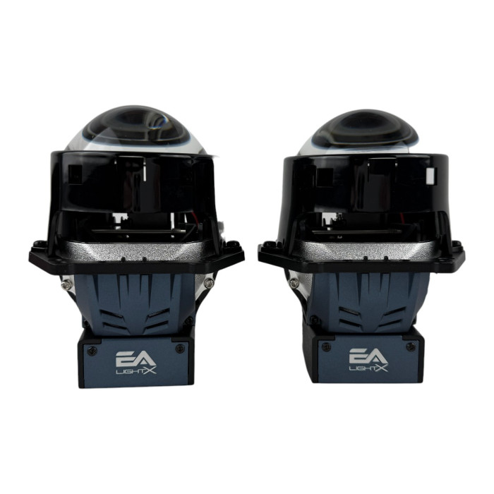 Bi-LED линзы EA Light X X10 3.0" Blue Lens (Двойной рефлектор, 72/82W, 6000K)
