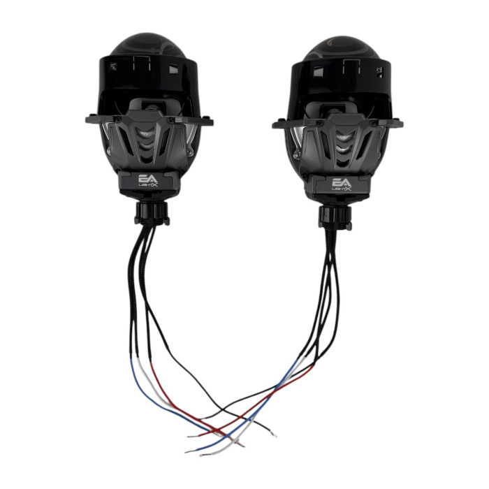 Bi-LED линзы EA Light X X8 3.0" Blue Lens (Двойной рефлектор, 60/70W, 6000K)