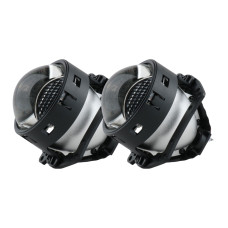 Комплект LED Bi-лінз EA Light X 3" H7 + DRL 40/45W — 5500K, ближній/далекий, ангельські очі