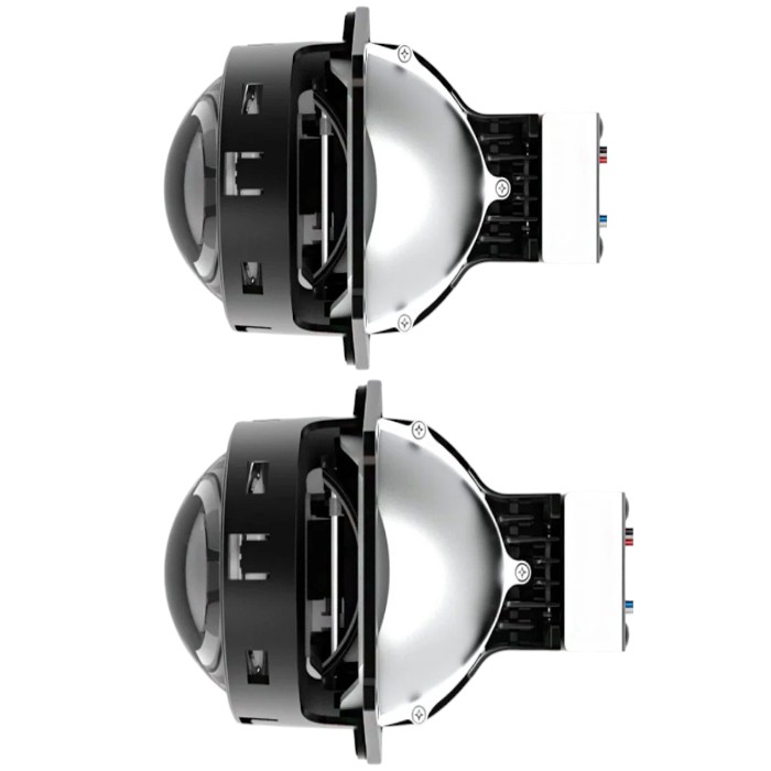 Комплект LED Bi-лінз EA Light X X10 60/78W — 5700K, ближній/далекий, ангельські очі