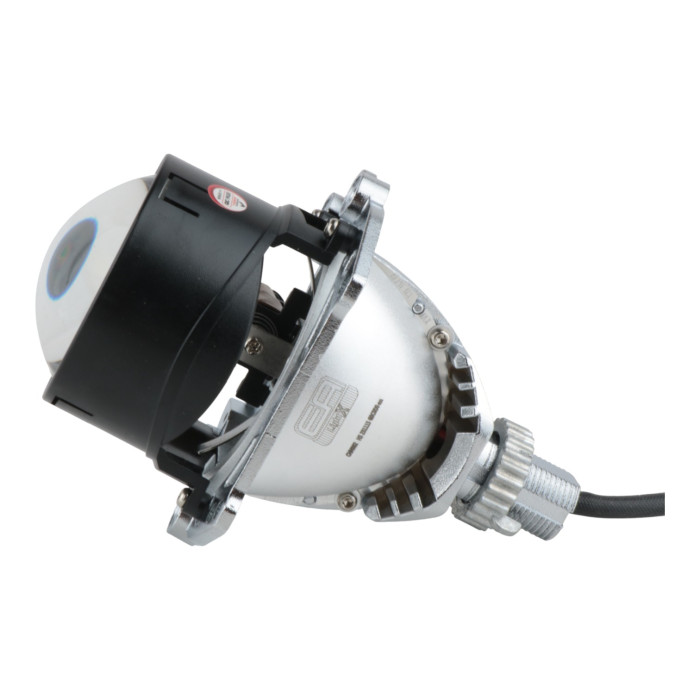 LED би-линза 2.5" X2 40/50W 12V 5500K CSP — компактная автолинза с ярким ближним и дальним светом