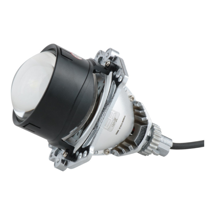 LED би-линза 2.5" X2 40/50W 12V 5500K CSP — компактная автолинза с ярким ближним и дальним светом