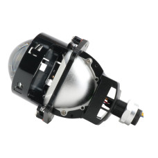 LED линза 3" ZY-4 Bi-LED 52/60W 24V, 5700K, с ангельскими глазами (комплект)