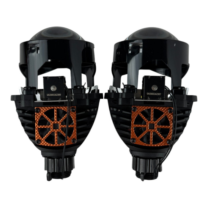 Bi-LED линзы 2.5" X6 EA Light X 40/55W 3000K-6000K двойной рефлектор ближний/дальний свет (2 шт.) (03626)