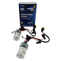 Комплект ксенонових ламп (2 шт) H1 35W EA Light X 4300K (Тепле світло, Кераміка)