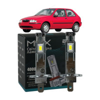 LED лампи Mazda 121 III 1996-1999 H1 M6X дальнє світло (4000Lm 5500K) / Мазда 121 (комплект 2 шт.)