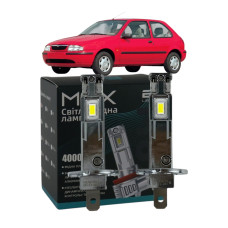 LED лампы Mazda 121 III 1996-1999 H1 M6X дальний свет (4000Lm 5500K) / Мазда 121 (комплект 2 шт.)