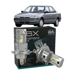 LED лампи Mazda 323 (BG) 1989-1994 H4 M6X ближнє/дальнє світло (4000Lm 5500K) / Мазда 323 (комплект 2 шт.)