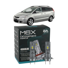 LED лампи Mazda 5 (CR19) 2005- H7 M6X ближнє світло (4000Lm 5500K) / Мазда 5 (комплект 2 шт.)