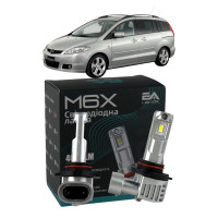 LED лампи Mazda 5 (CR19) 2005- HB3 M6X дальнє світло (4000Lm 5500K) / Мазда 5 (комплект 2 шт.)