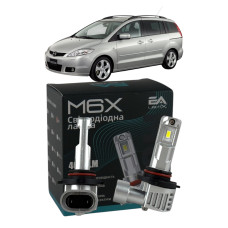 LED лампи Mazda 5 (CR19) 2005- HB3 M6X дальнє світло (4000Lm 5500K) / Мазда 5 (комплект 2 шт.)