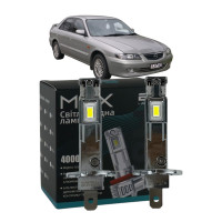 LED лампы Mazda 626 V (GF) 1997-2002 H1 M6X дальний свет (4000Lm 5500K) / Мазда 626 (комплект 2 шт.)